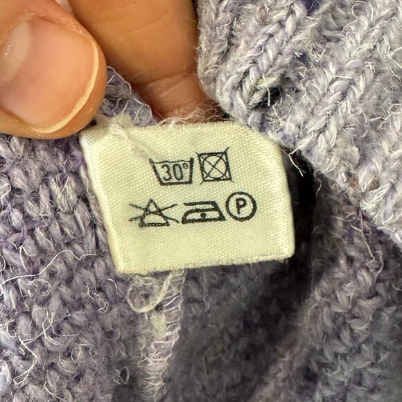 Vintage German-made wool blend grandpa sweater - women's M - Picture 6 of 10